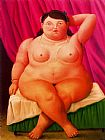 Mujer sentada by Fernando Botero